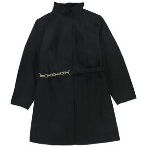 ARNA YORK Womens Fit And Flare Coat, Black, NWT